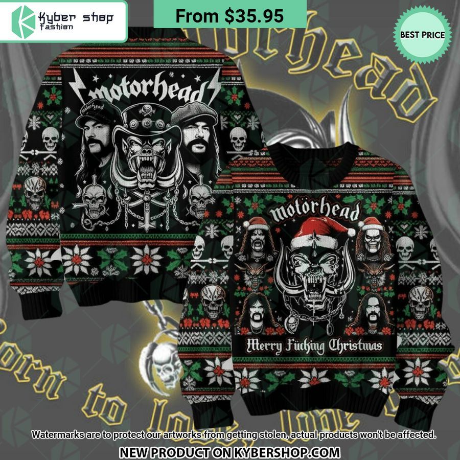 Motörhead Merry Fucking Christmas Sweater