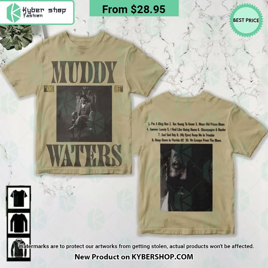 Muddy Waters King Bee Album Cover Shirt