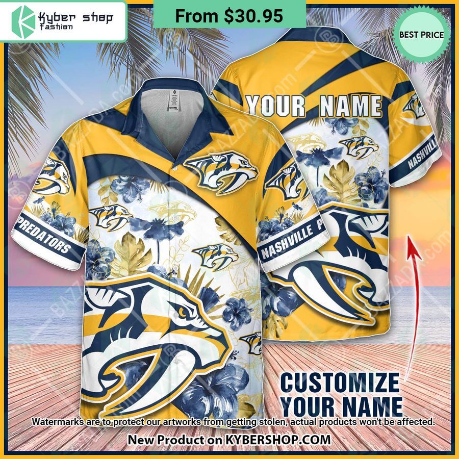 Nashville Predators custom personalized Hawaiian Shirt