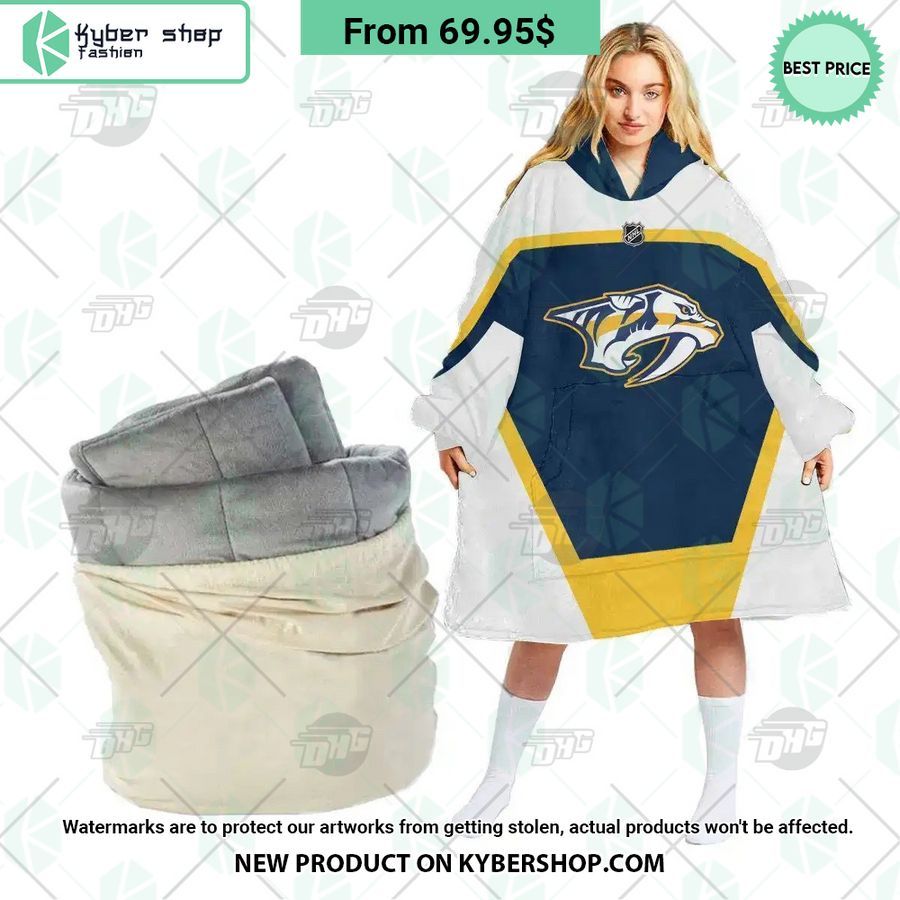 Nashville Predators Hoodie Blanket