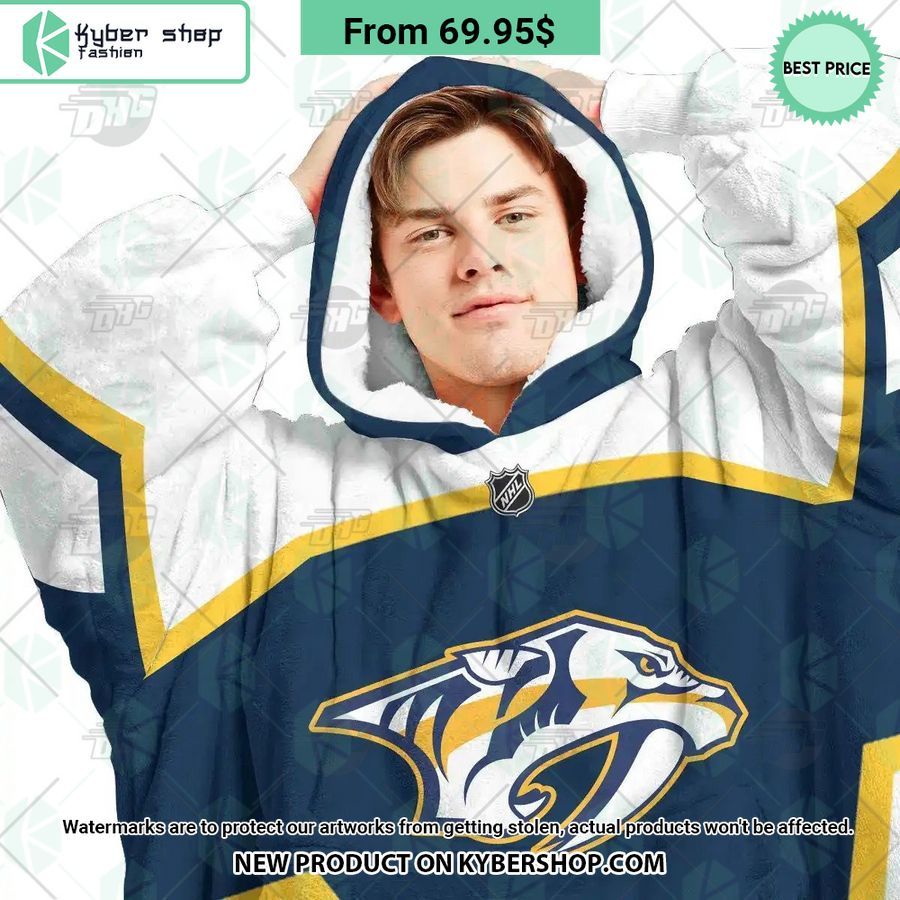Nashville Predators Hoodie Blanket