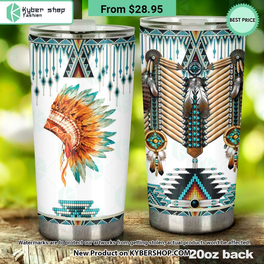 Native American Hat Tumbler