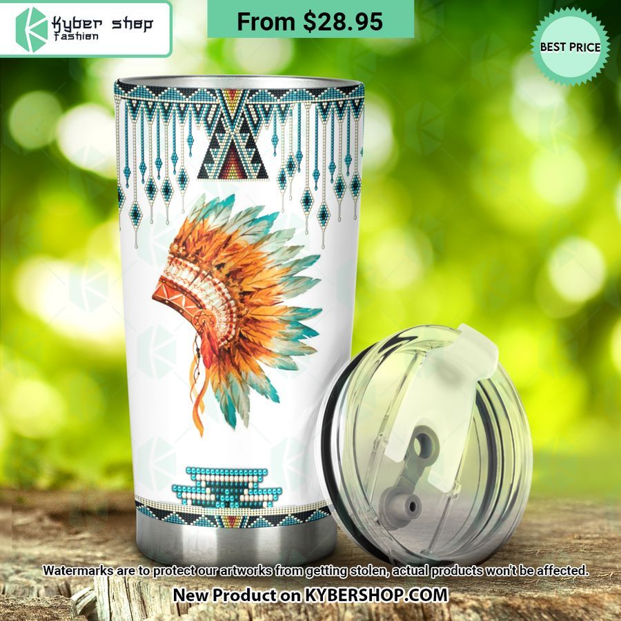 Native American Hat Tumbler