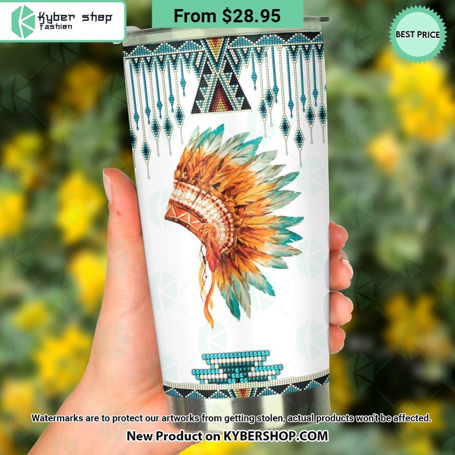 Native American Hat Tumbler