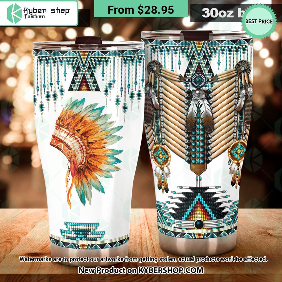 Native American Hat Tumbler
