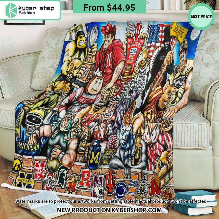 NCAA Big Trophy Party Legend Blanket