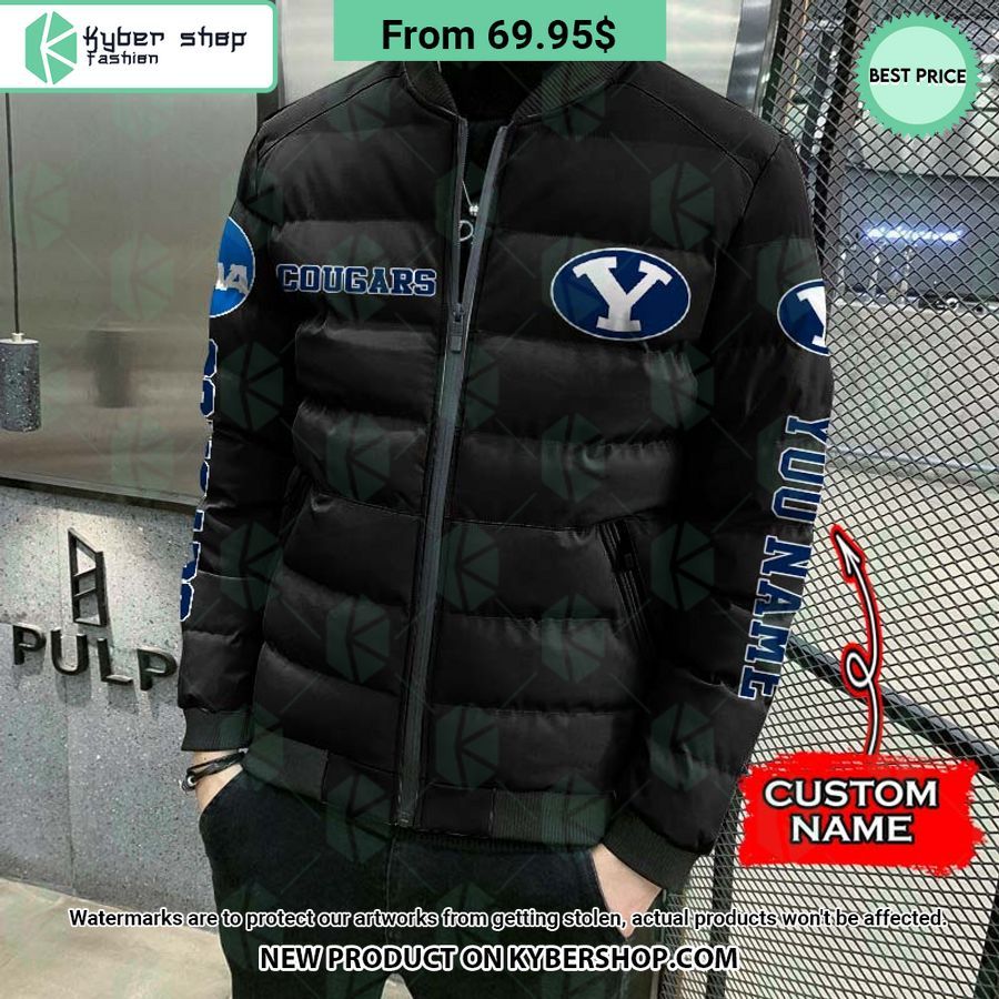 NCAA BYU Cougars CUSTOM Puffer Down Jacket