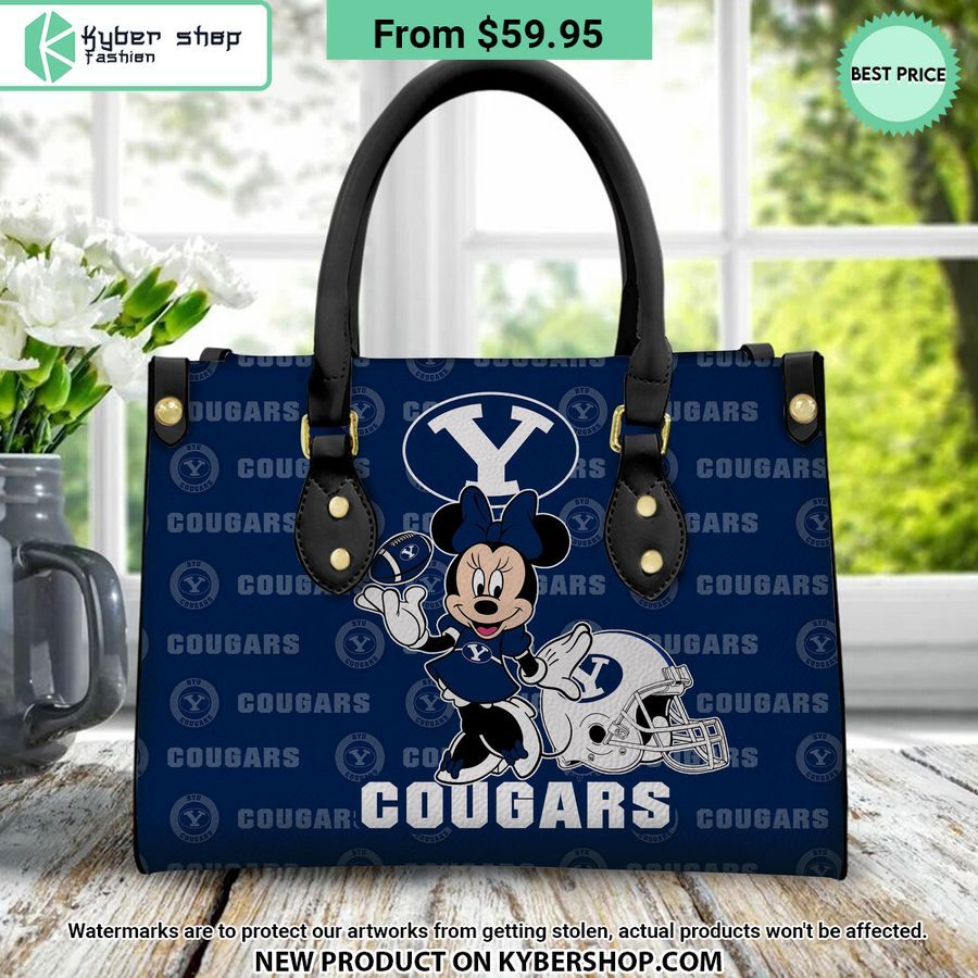 NCAA BYU Cougars Minnie Women Leather Handbag