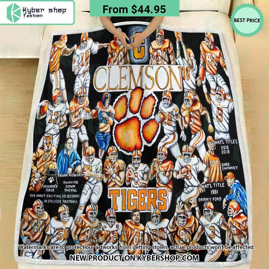 NCAA Clemson Tigers Legend Blanket