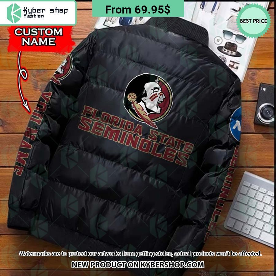 NCAA Florida State Seminoles CUSTOM Puffer Down Jacket