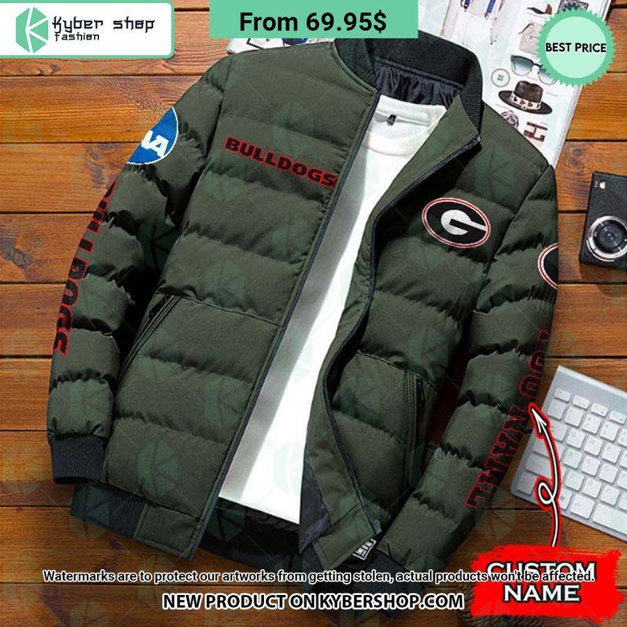 NCAA Georgia Bulldogs CUSTOM Puffer Down Jacket