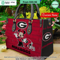NCAA Georgia Bulldogs Minnie Leather Handbag