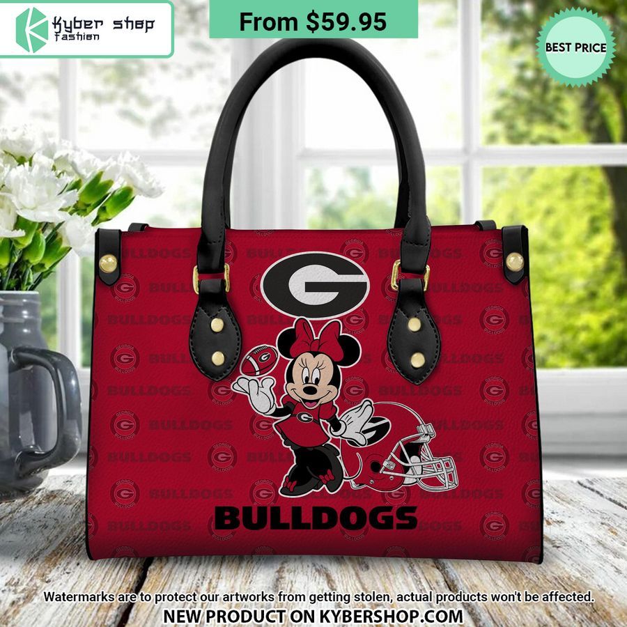 NCAA Georgia Bulldogs Minnie Leather Handbag