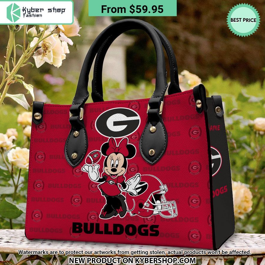 NCAA Georgia Bulldogs Minnie Leather Handbag