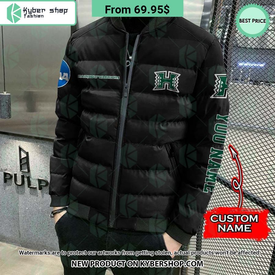 NCAA Hawaii Rainbow Warriors CUSTOM Puffer Down Jacket