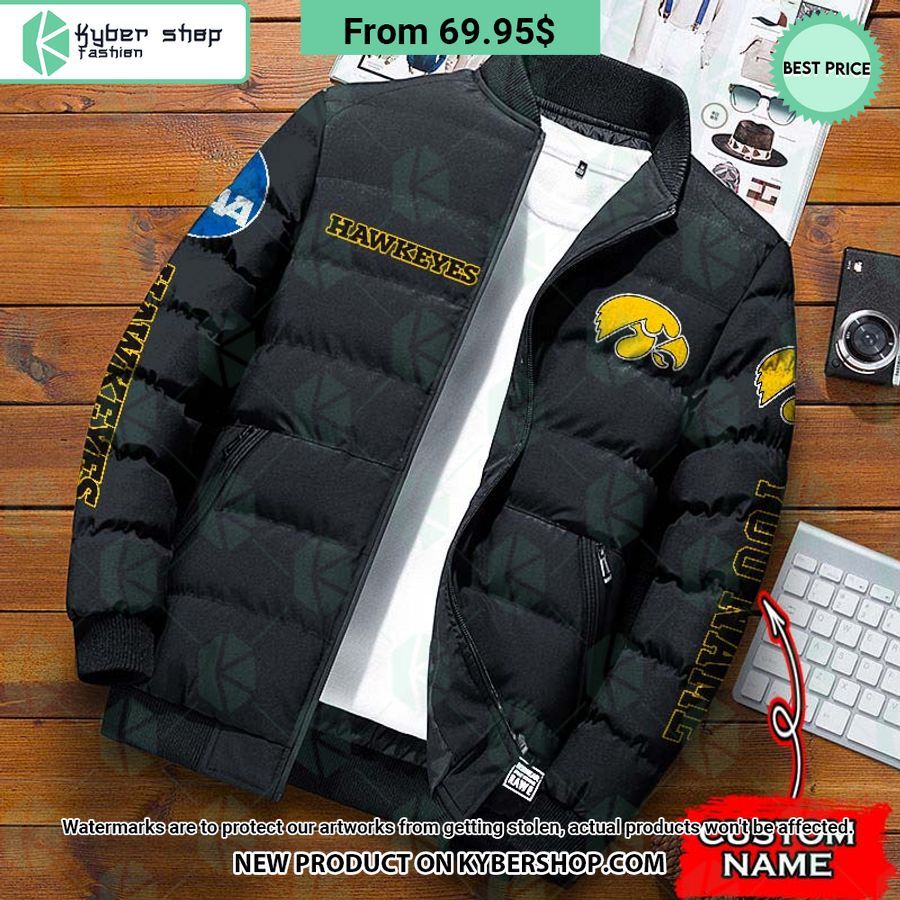 NCAA Iowa Hawkeyes CUSTOM Puffer Down Jacket