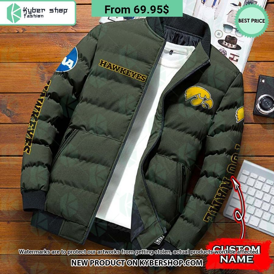 NCAA Iowa Hawkeyes CUSTOM Puffer Down Jacket