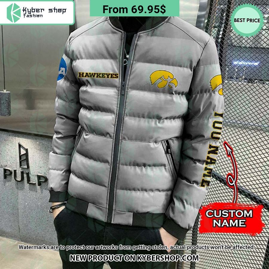NCAA Iowa Hawkeyes CUSTOM Puffer Down Jacket