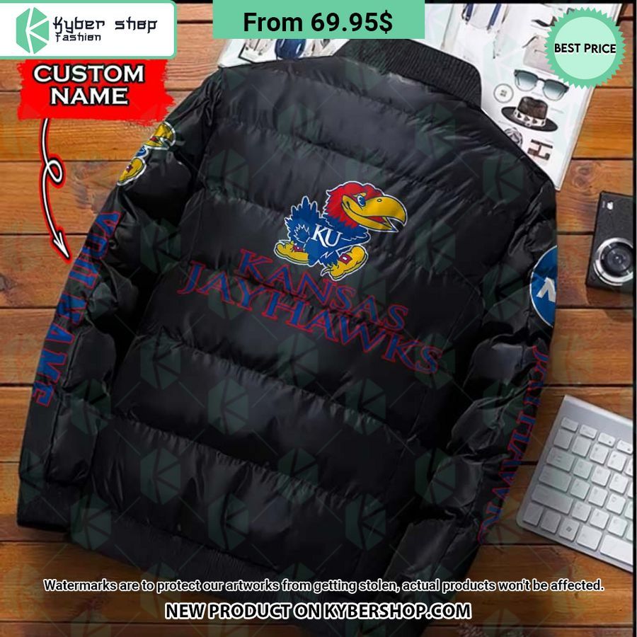NCAA Kansas Jayhawks CUSTOM Puffer Down Jacket