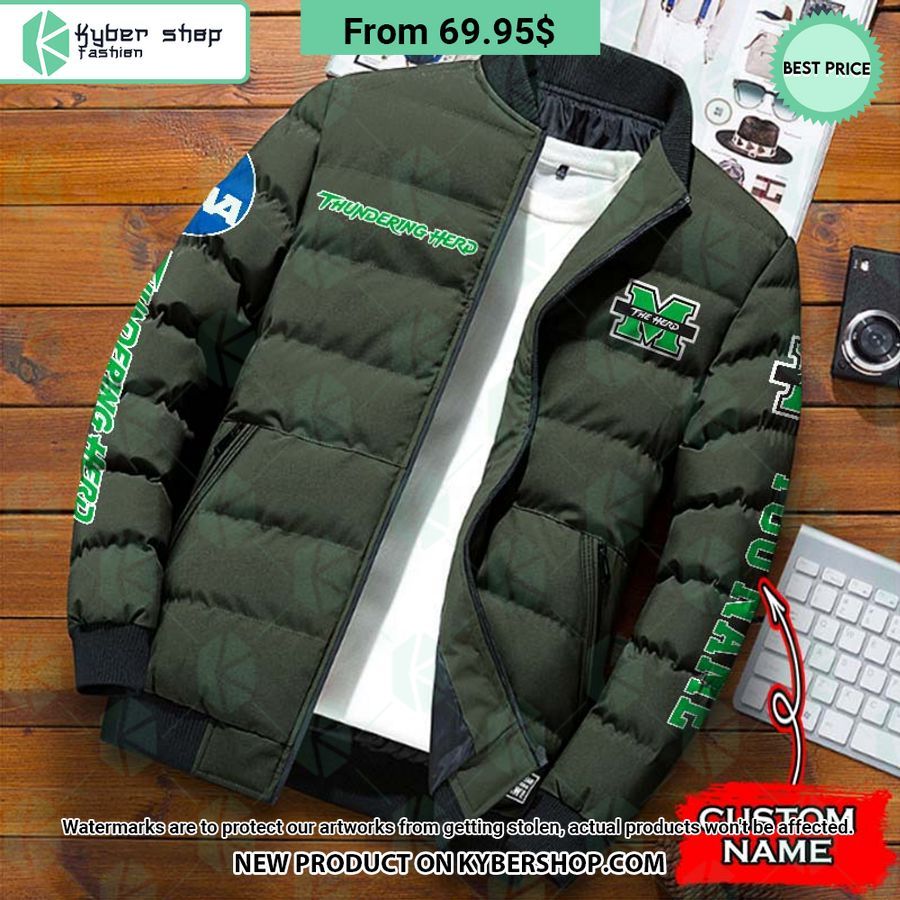 NCAA Marshall Thundering Herd CUSTOM Puffer Down Jacket