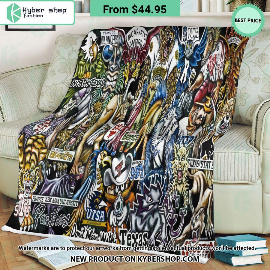 NCAA Mascot All team Sports City Legend Blanket