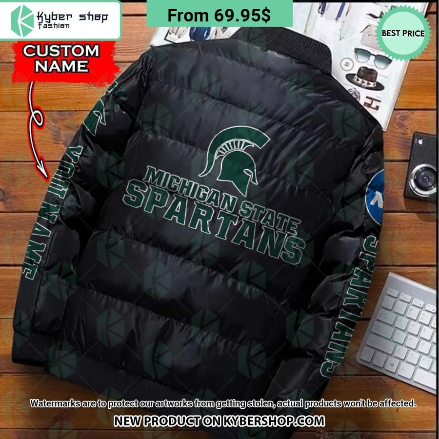 NCAA Michigan State Spartans CUSTOM Puffer Down Jacket