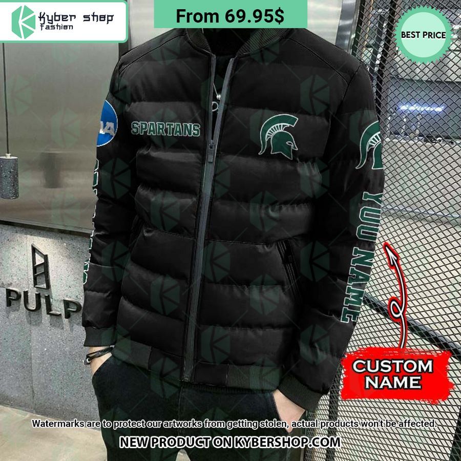 NCAA Michigan State Spartans CUSTOM Puffer Down Jacket