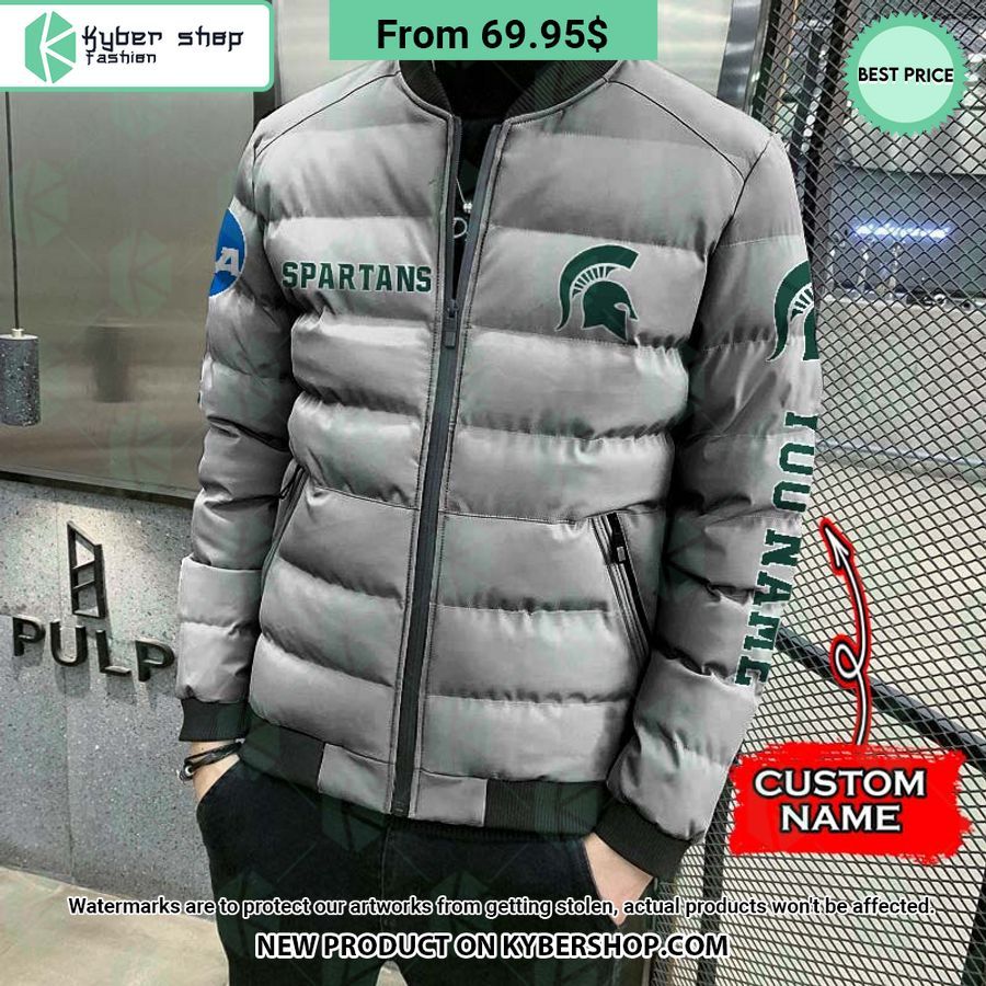 NCAA Michigan State Spartans CUSTOM Puffer Down Jacket