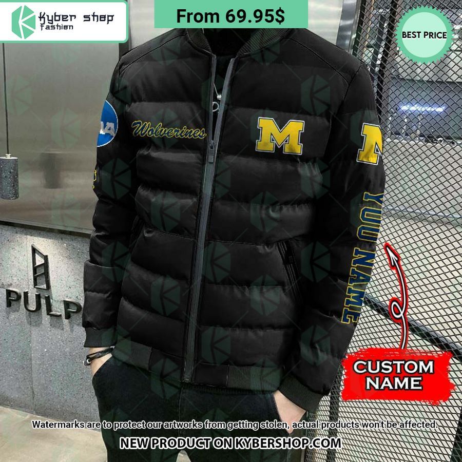 NCAA Michigan Wolverines CUSTOM Puffer Down Jacket