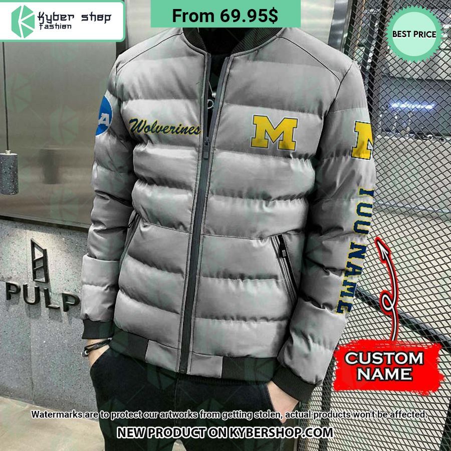 NCAA Michigan Wolverines CUSTOM Puffer Down Jacket