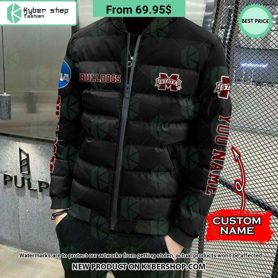 NCAA Mississippi State Bulldogs CUSTOM Puffer Down Jacket