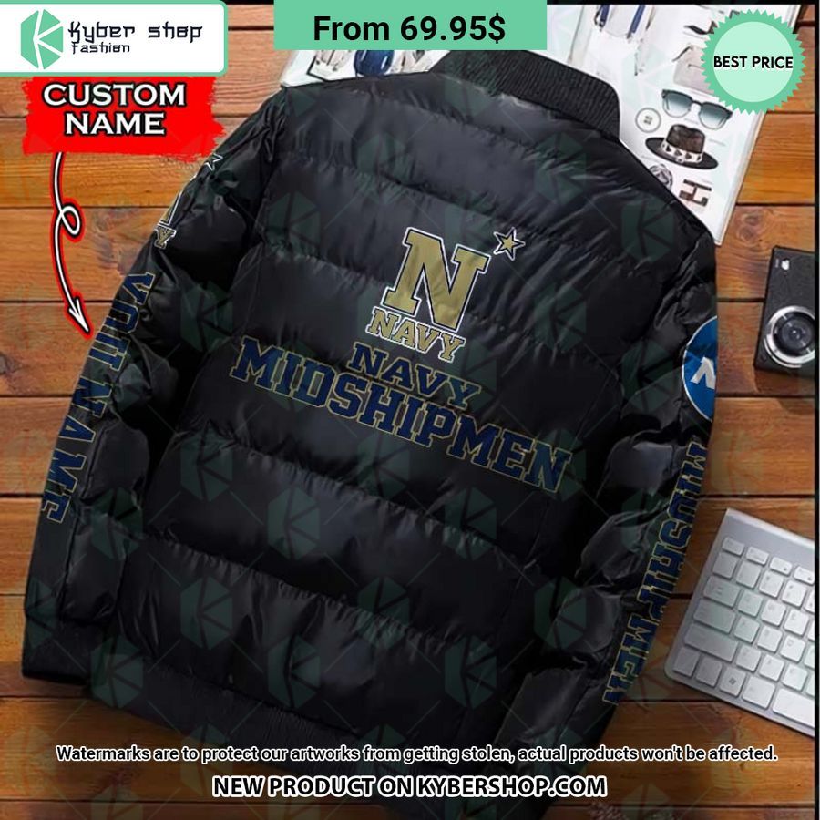 NCAA Navy Midshipmen CUSTOM Puffer Down Jacket