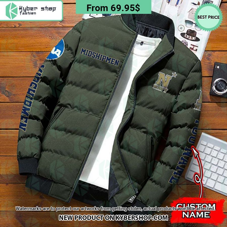 NCAA Navy Midshipmen CUSTOM Puffer Down Jacket