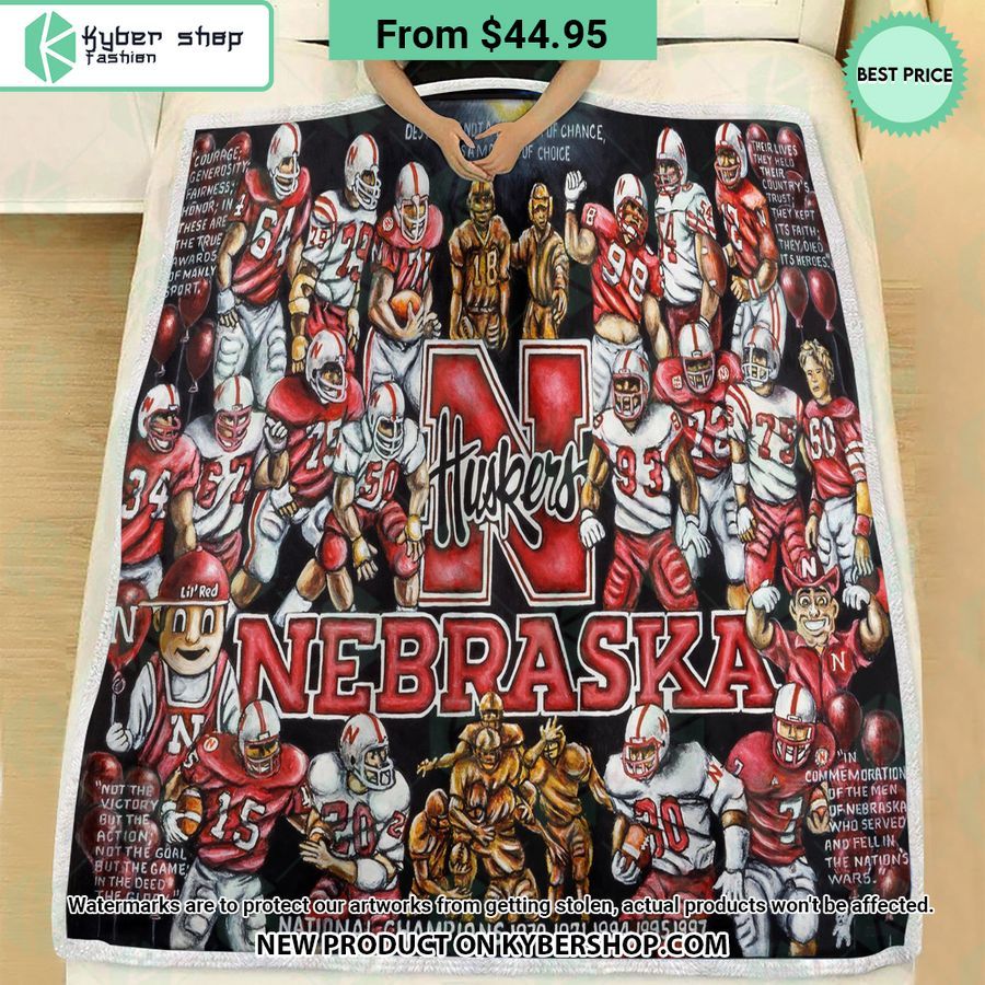 NCAA Nebraska Cornhuskers Legend Blanket