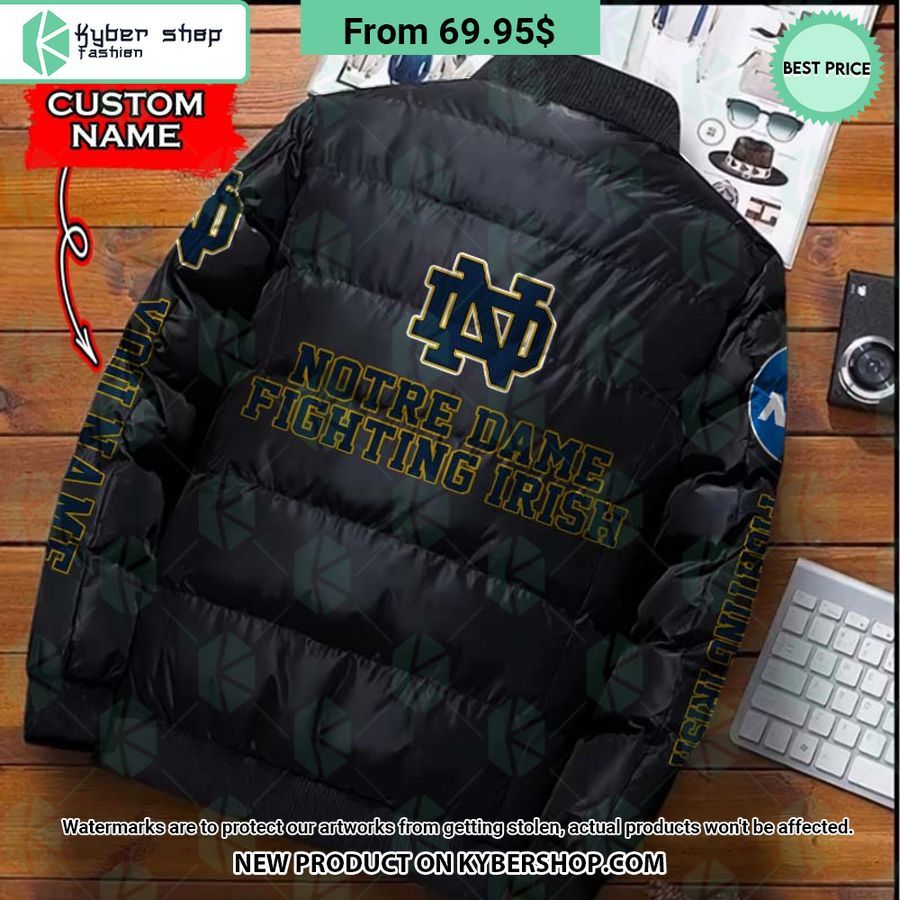 NCAA Notre Dame Fighting Irish CUSTOM Puffer Down Jacket