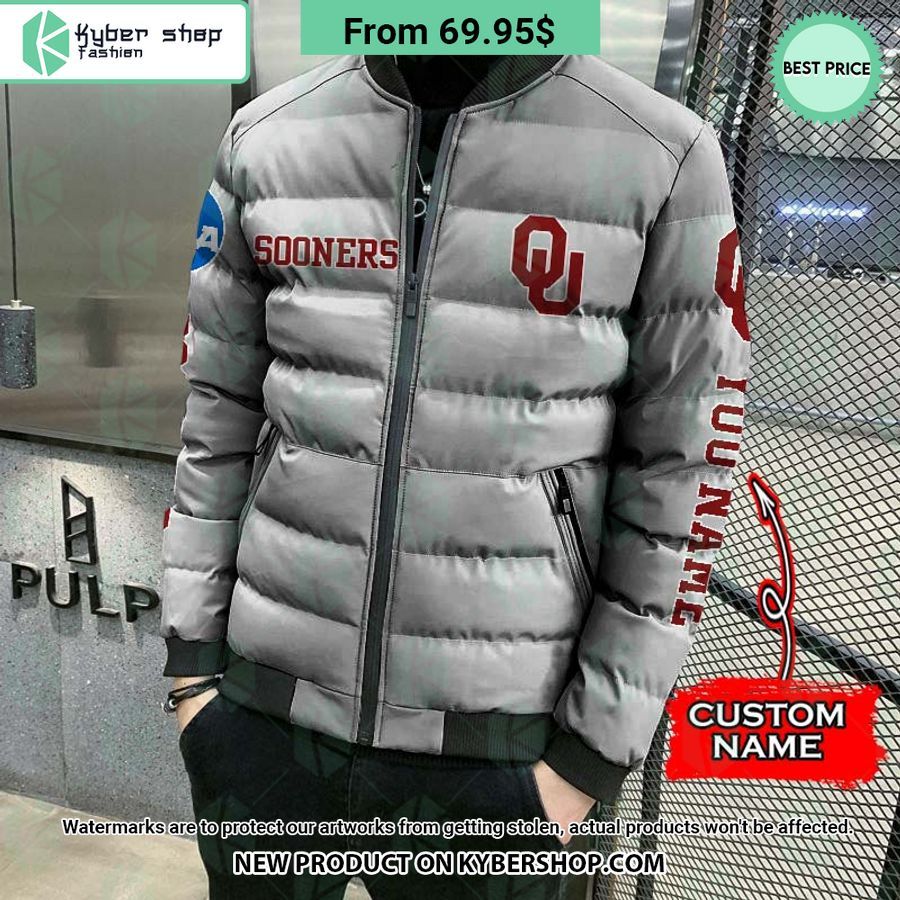 NCAA Oklahoma Sooners CUSTOM Puffer Down Jacket