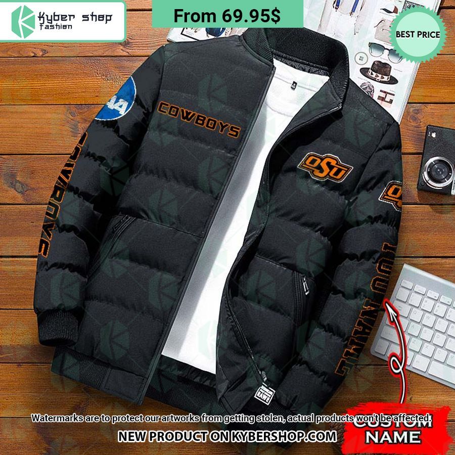 NCAA Oklahoma State Cowboys CUSTOM Puffer Down Jacket