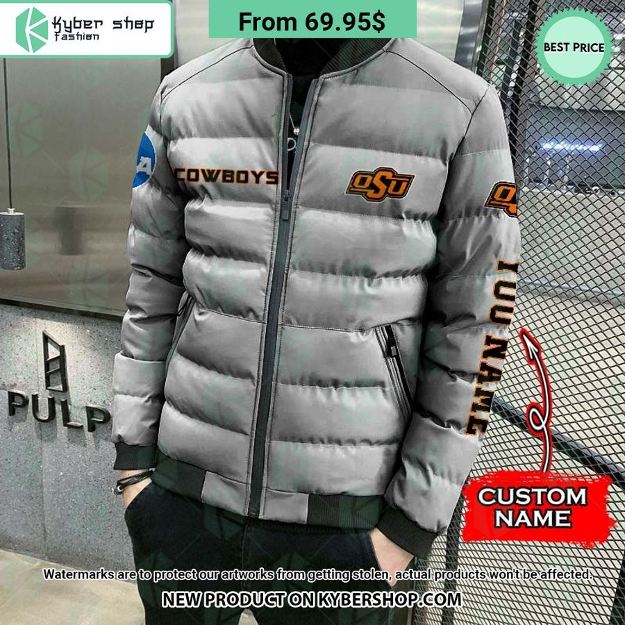 NCAA Oklahoma State Cowboys CUSTOM Puffer Down Jacket