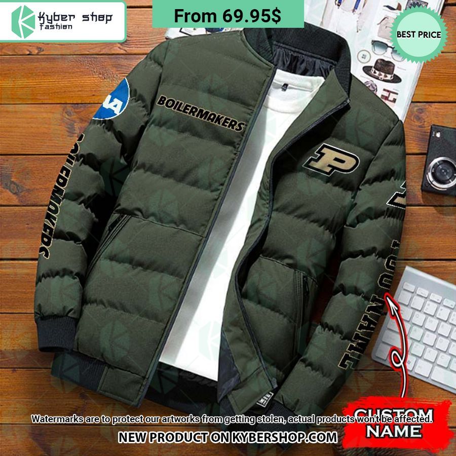 NCAA Purdue Boilermakers CUSTOM Puffer Down Jacket