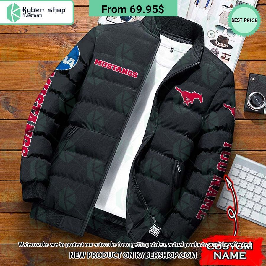 NCAA SMU Mustangs CUSTOM Puffer Down Jacket