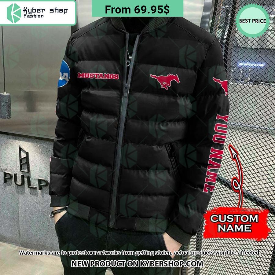 NCAA SMU Mustangs CUSTOM Puffer Down Jacket