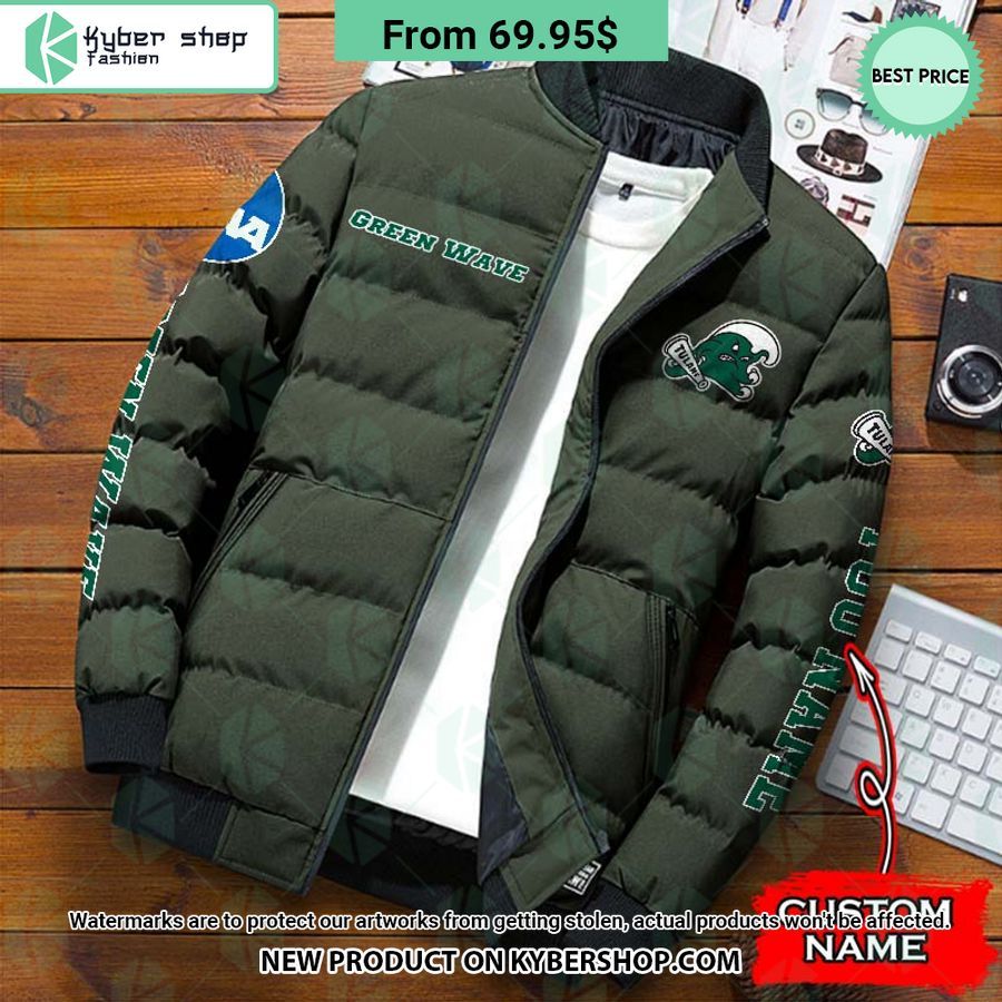 NCAA Tulane Green Wave CUSTOM Puffer Down Jacket