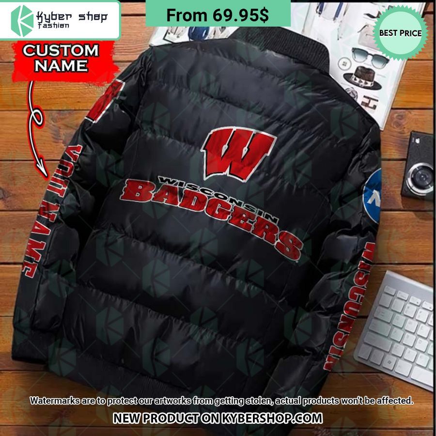 NCAA Wisconsin Badgers CUSTOM Puffer Down Jacket
