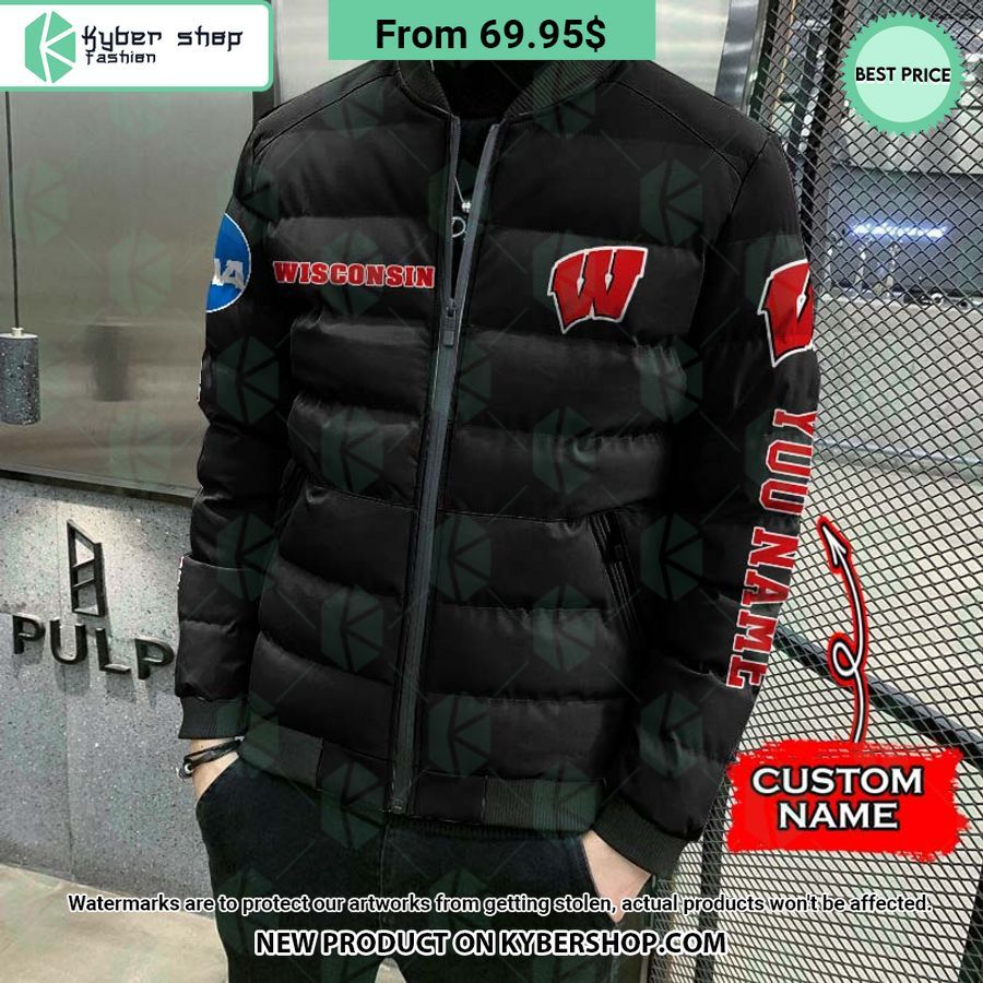 NCAA Wisconsin Badgers CUSTOM Puffer Down Jacket
