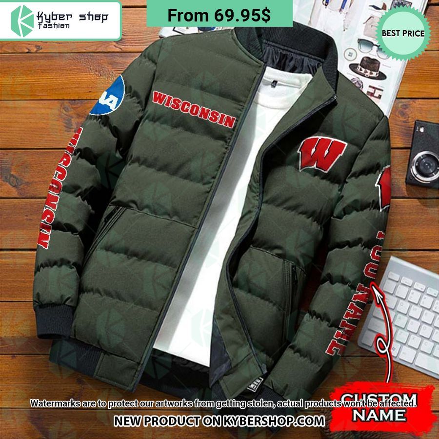 NCAA Wisconsin Badgers CUSTOM Puffer Down Jacket