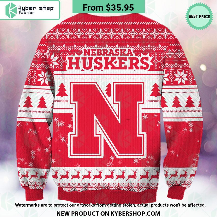 Nebraska Cornhuskers Grinch Christmas Sweater