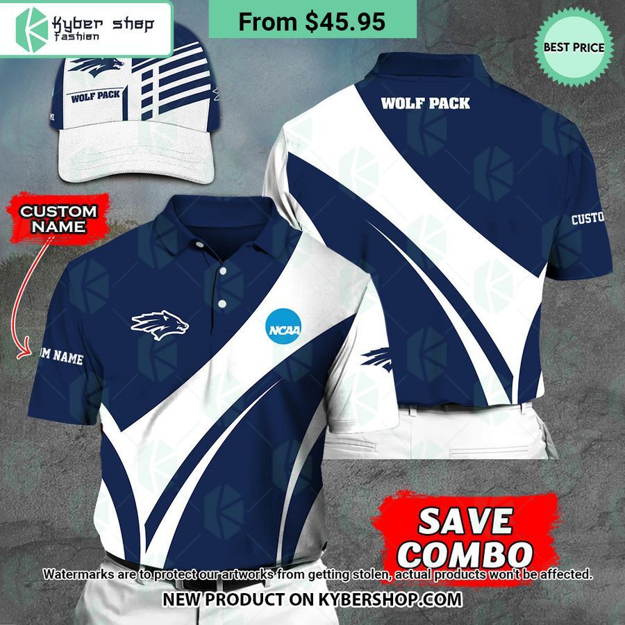 Nevada Wolf Pack CUSTOM Polo Shirt, Cap