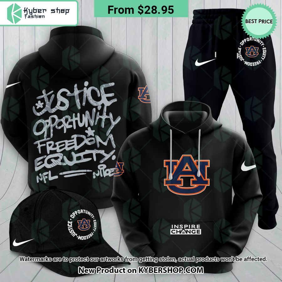 NEW Auburn Tigers Justice Inspire Change Hoodie