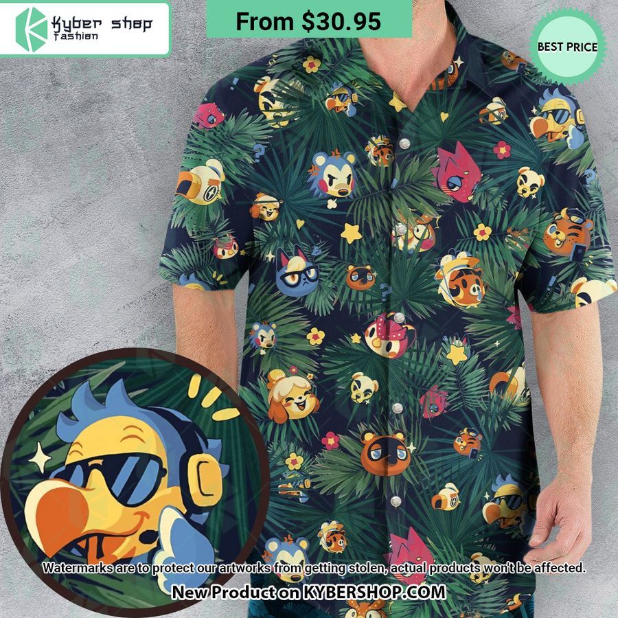 New Horizons Characters Amimal Crossing Hawaiian Shirt