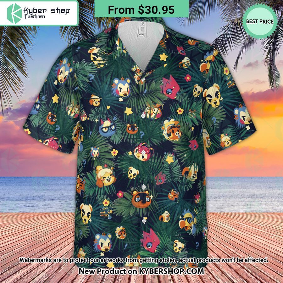 New Horizons Characters Amimal Crossing Hawaiian Shirt